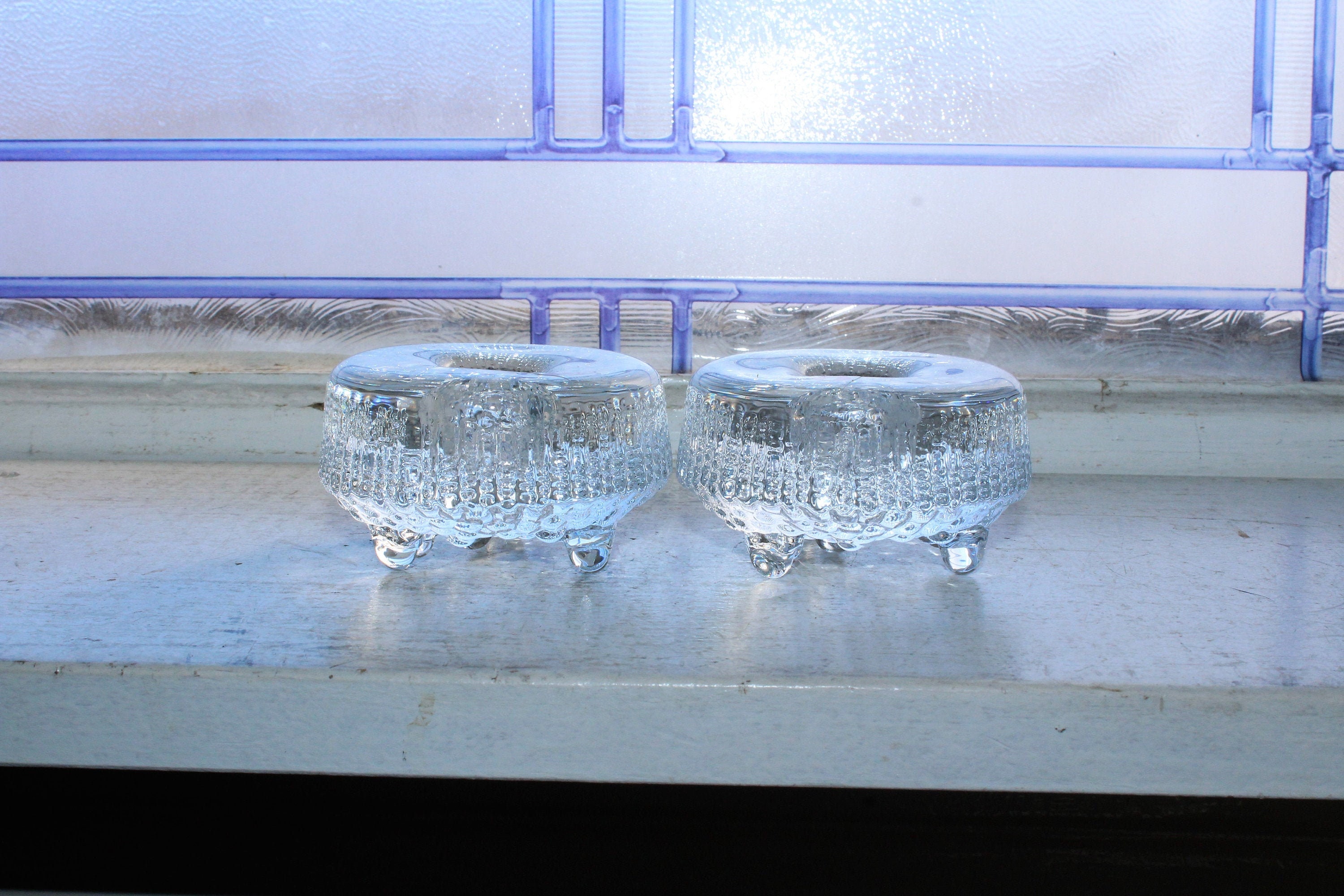 Iittala Candlestick Holders Pair Finnish Modern Design