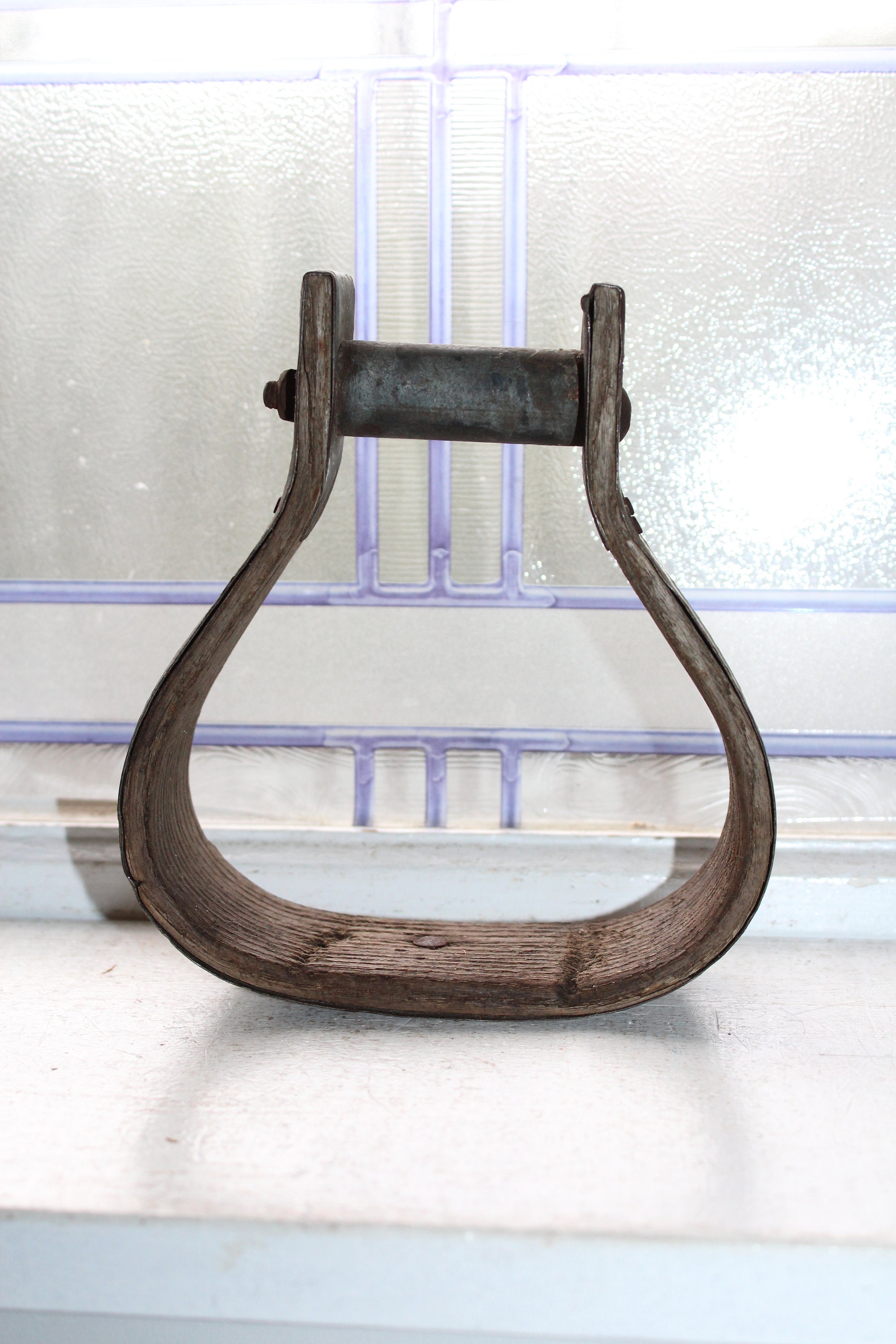Antique Wooden Stirrup Country Western Decor