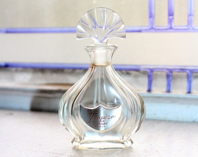 Vintage Trapeze de Corday Perfume Bottle 1 Ounce Size