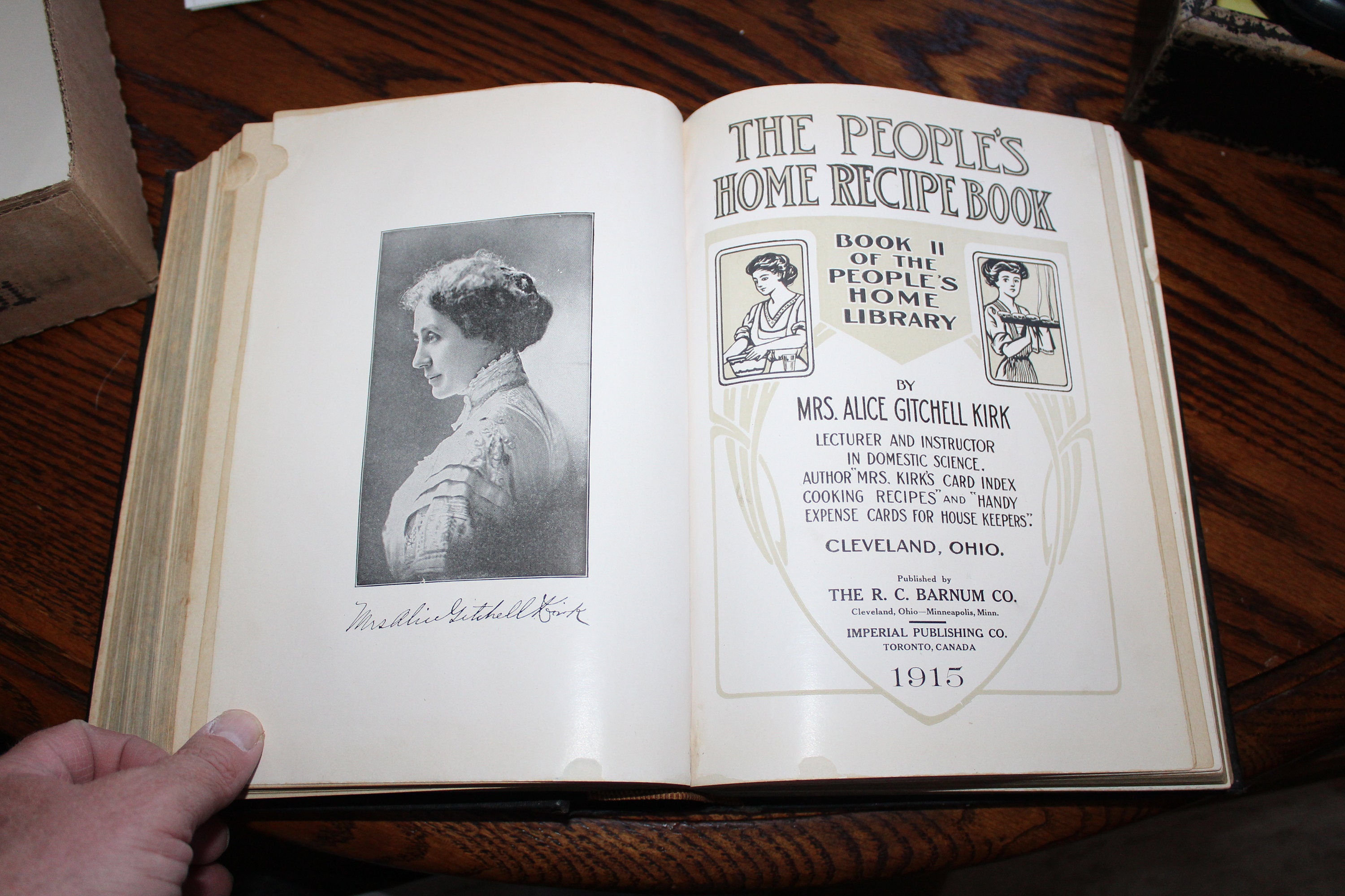 The People's Home Library Antique 1915 Cookbook and More