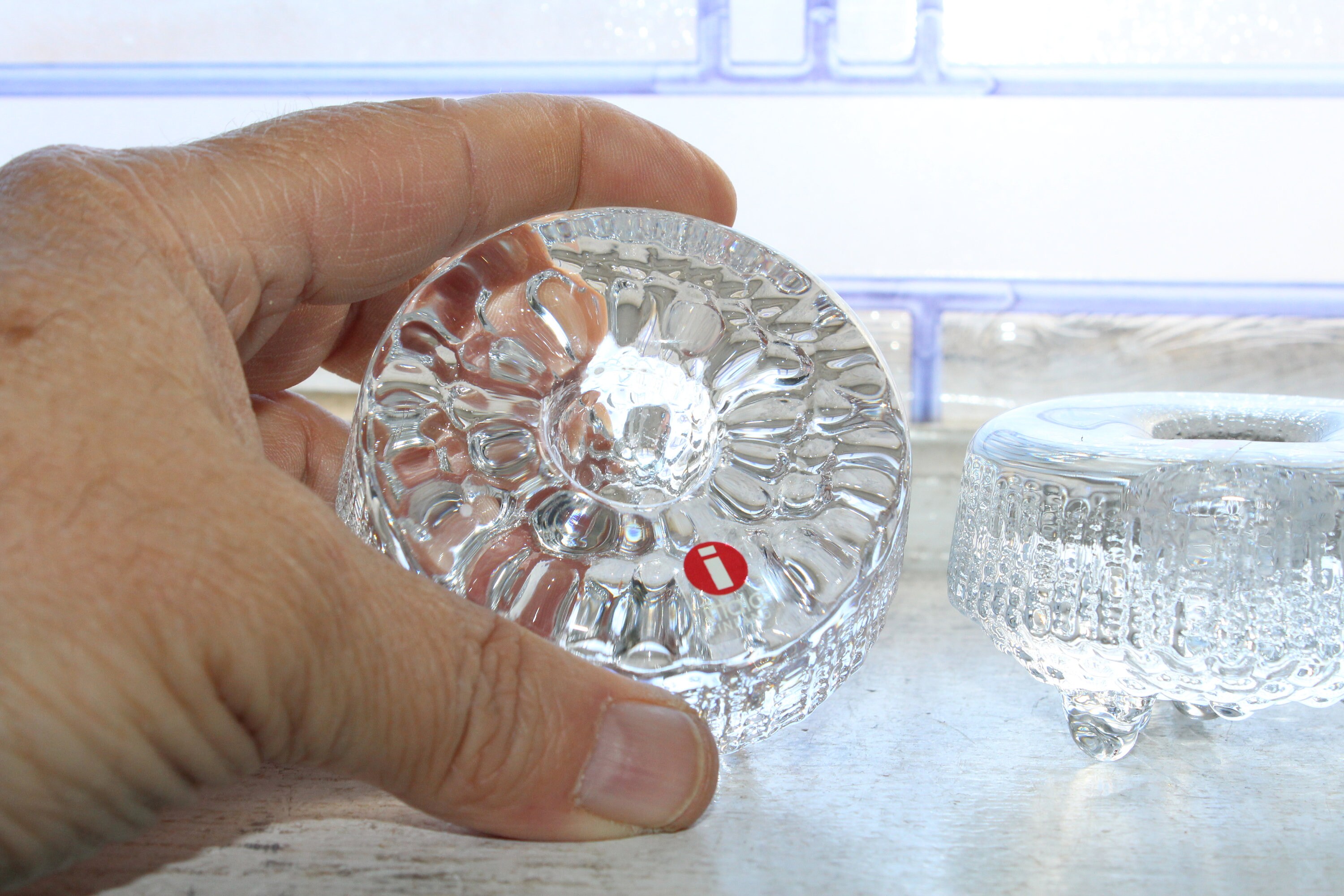 Iittala Candlestick Holders Pair Finnish Modern Design