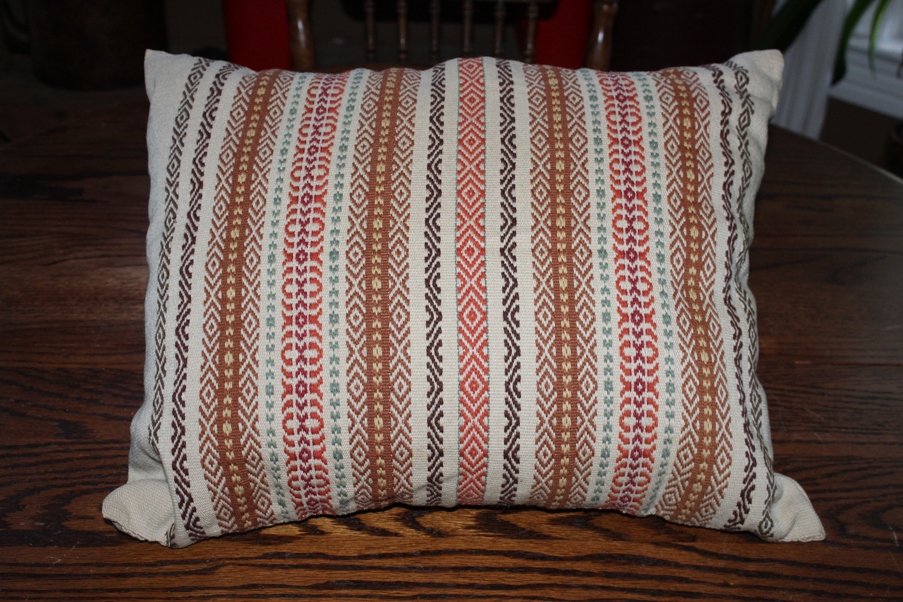 Antique Norwegian Hand Woven Pillow
