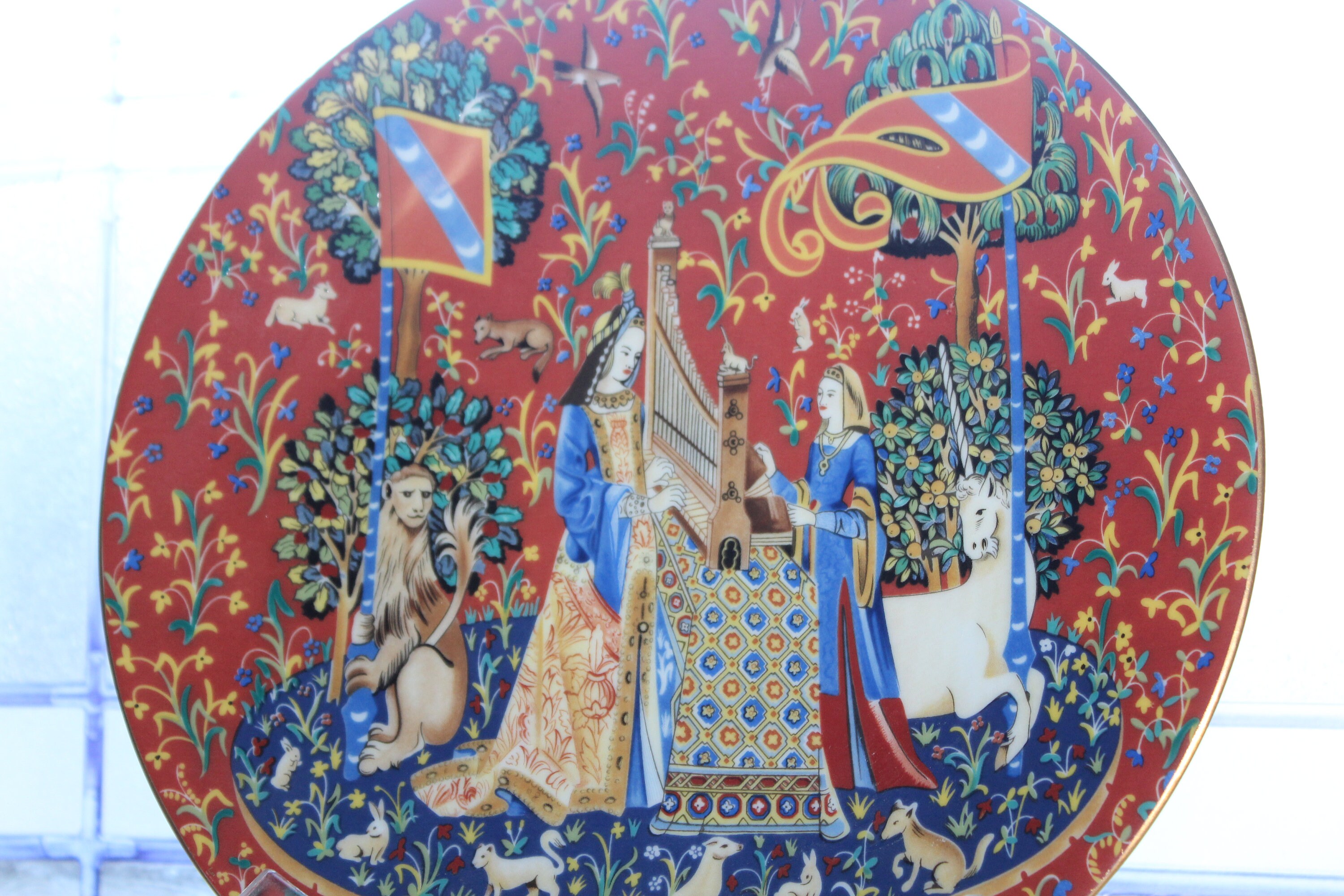 1979 Haviland Limoges Porcelain Plate La Dame a la Licorne