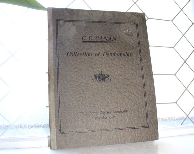 C C Canan Collection of Penmanship Book Zaner-Bloser 1921