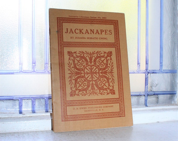 Antique Book Jackanapes 1910s Brown Art Nouveau Cover