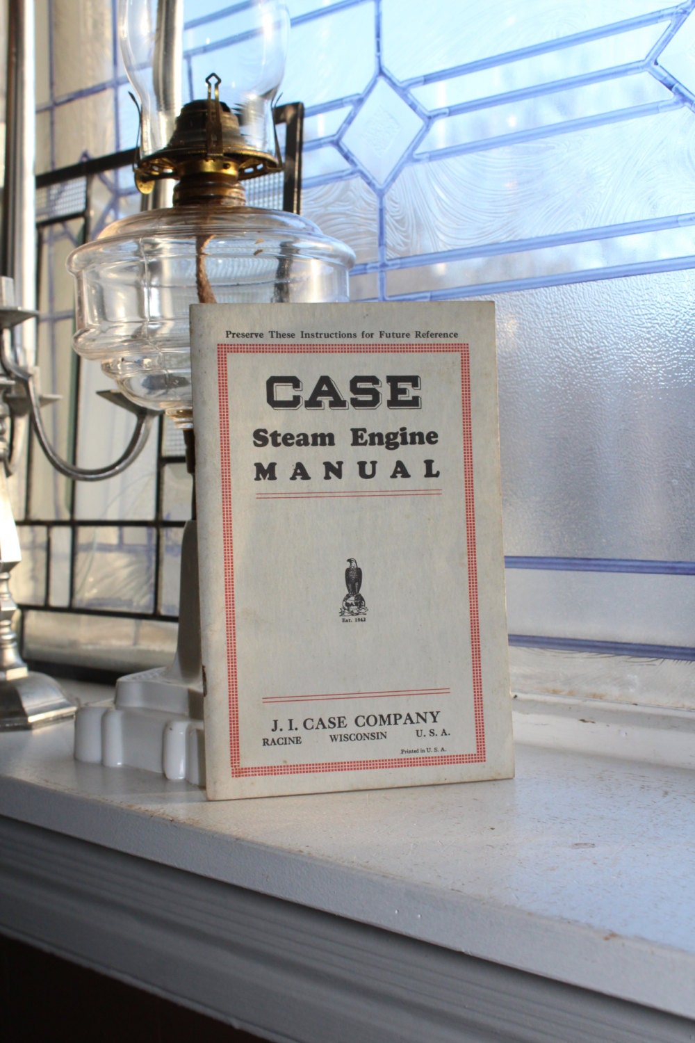 J I Case Steam Engine Manual Vintage Book