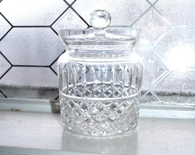 Waterford Crystal Maeve Biscuit Barrel Cookie Jar