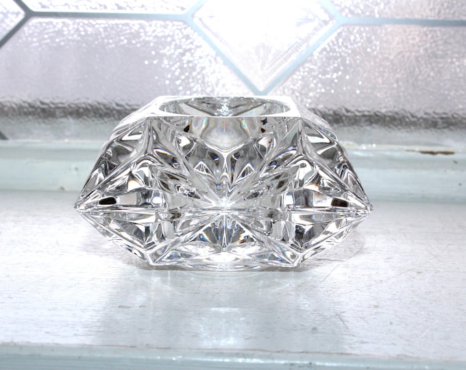 Vintage Partylite Quad Prism Crystal Votive Candle Holder