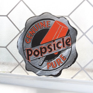 Vintage 1930s Popsicle Sign Decal Sticker 6 Inch