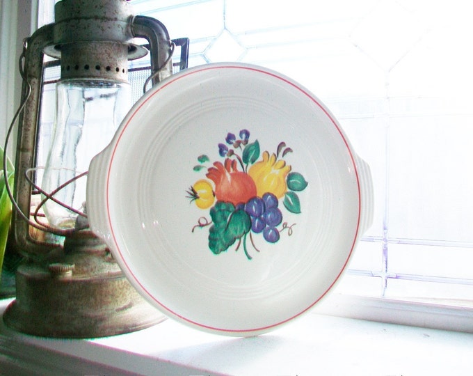 Vintage 1960s Serving Plate Platter Knowles Utility Ware Valencia Fruit