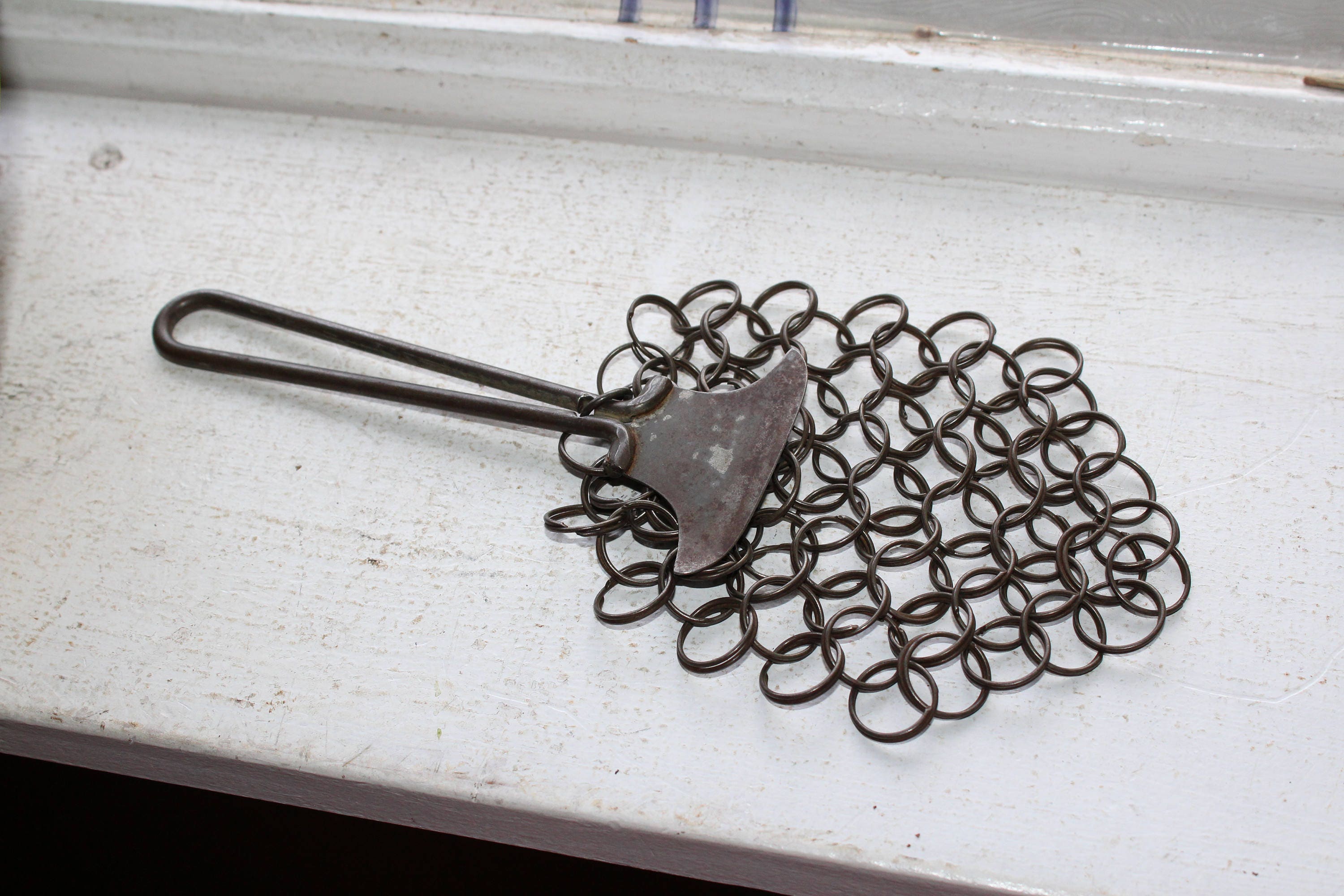 Primitive Pot Scrubber Antique Rustic Farmhouse Decor