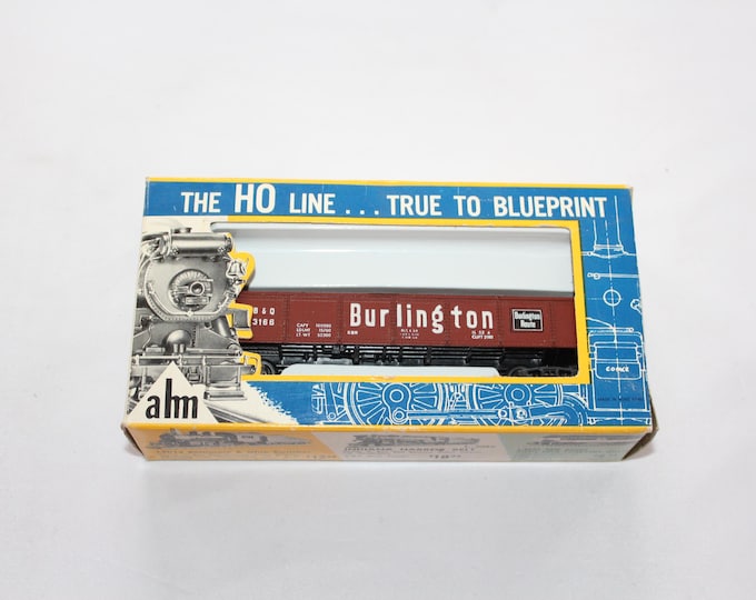 Vintage AHM HO Scale Burlington Railroad Car CB & O E3166