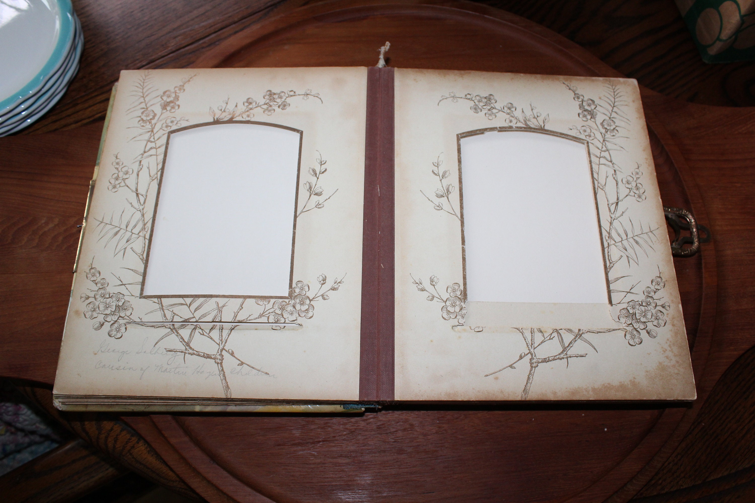 Antique Photo Album for Cards & Tin Type Photographs 1800s