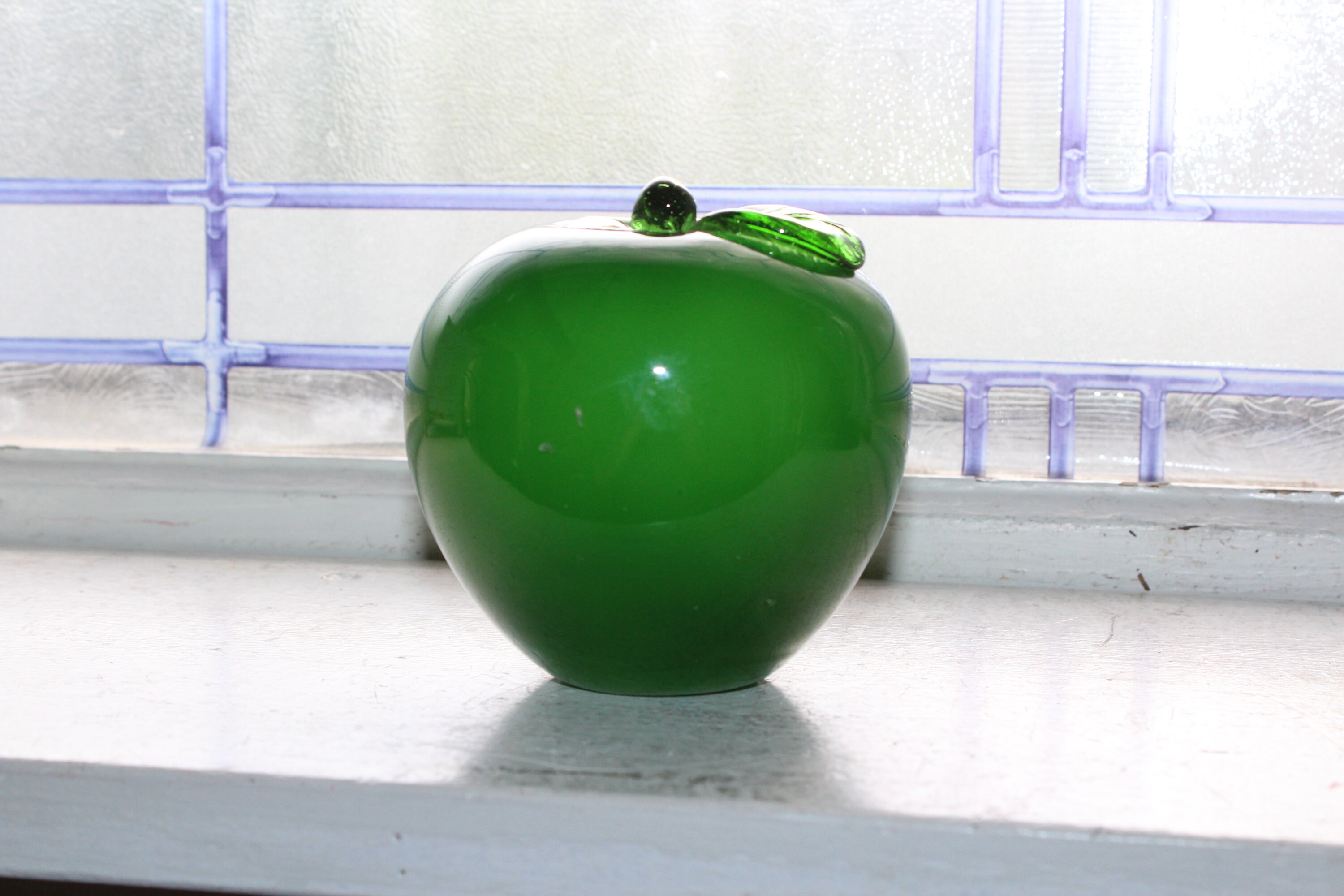 Vintage Murano Glass Fruit Apple Handblown