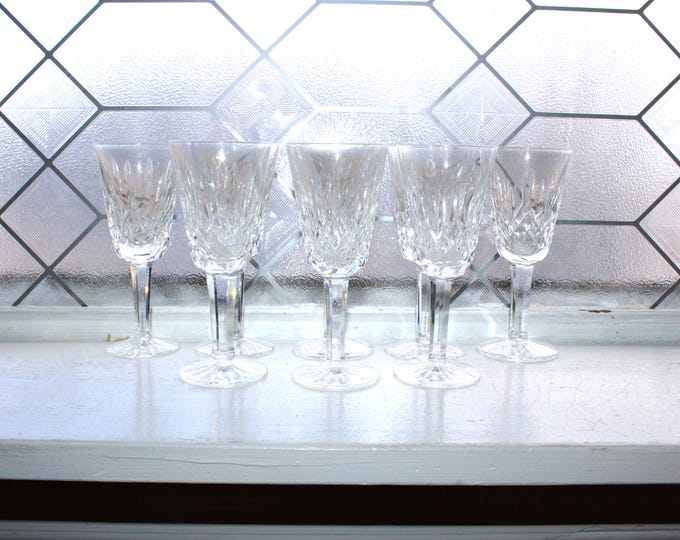 8 Vintage Waterford Lismore Sherry Glasses