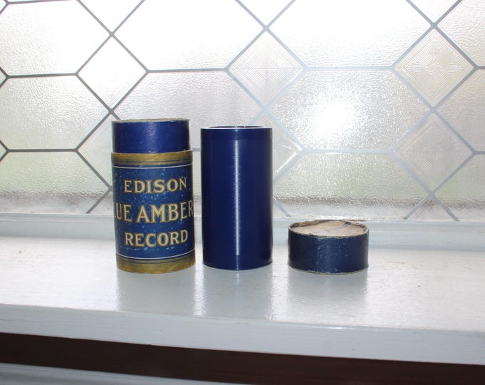 Antique Edison Blue Amberol Cylinder Record I'm The Guy Bill Murray Comic Song