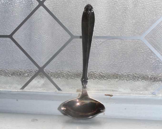 Vintage Silverplate Sauce Ladle Danish ABSA