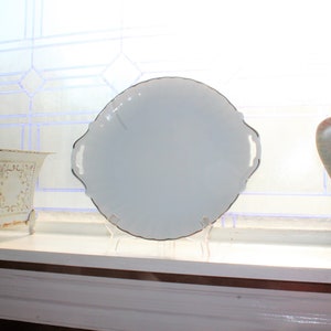 Vintage Bernardaud Limoges Porcelain Sandwich Plate with Handles