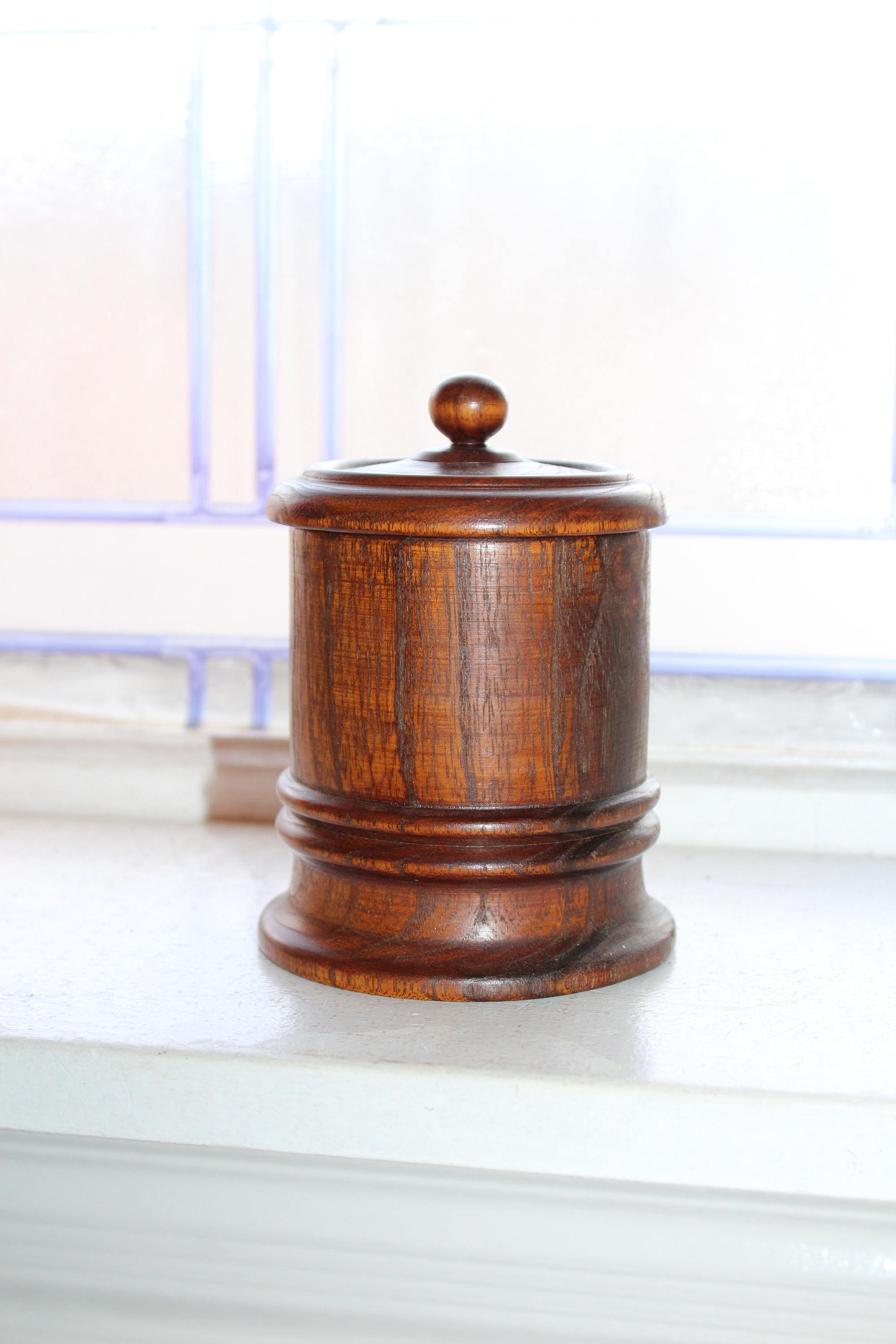 Antique Wooden Spice Jar 19th Century Treenware