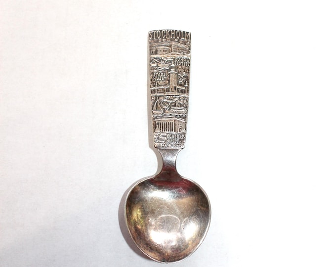 Vintage Stockholm Sweden Silverplate Spoon Souvenir