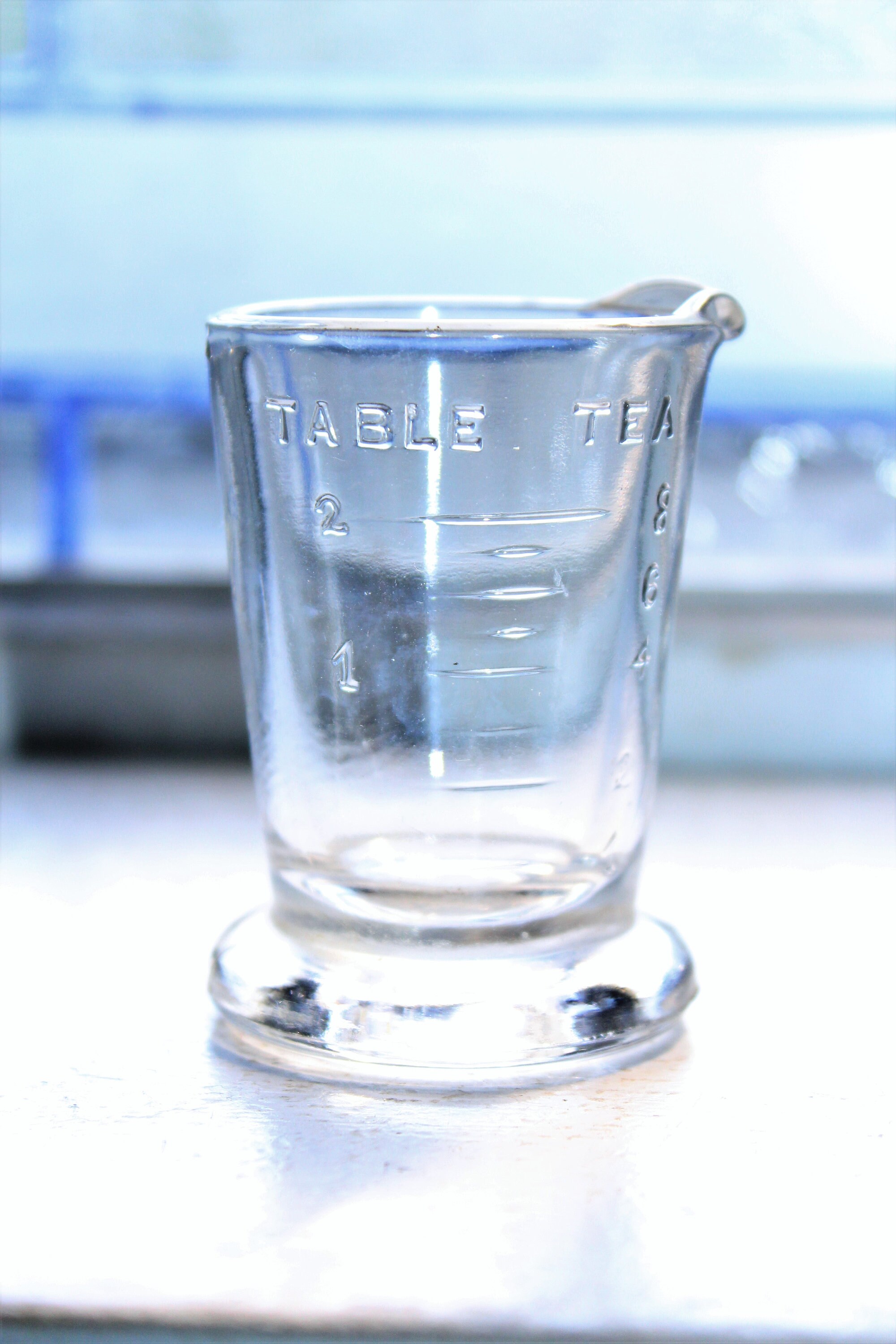 Vintage Glass Measuring Cup Teaspoons & Tablespoons