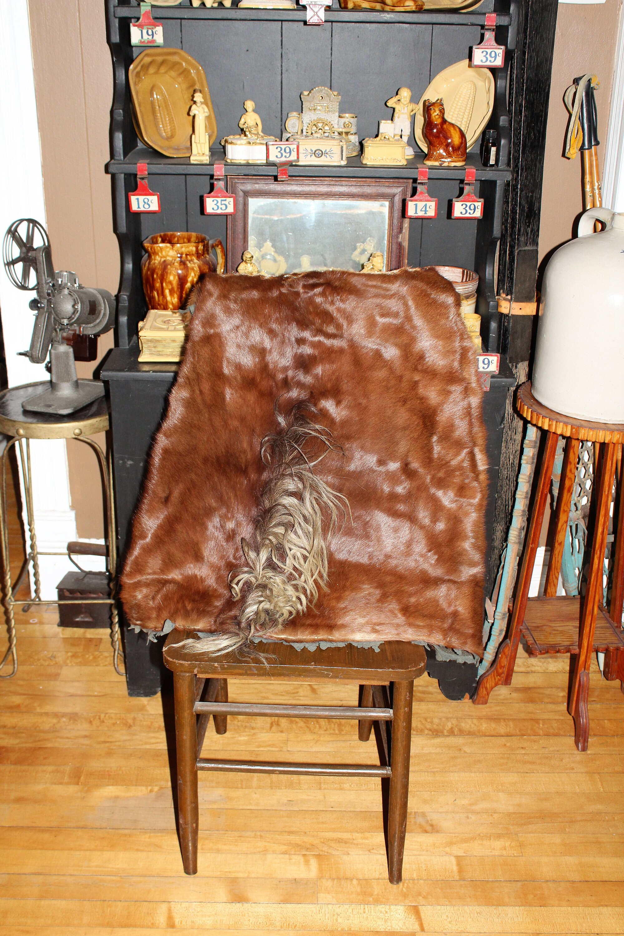 Reserved for Karen Antique Western Horsehide Blanket Lap Robe for