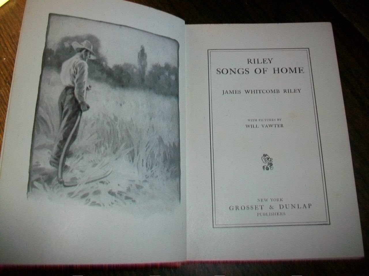 Vintage Book Riley Songs of Home 1910 James Whitcomb Riley Poetry