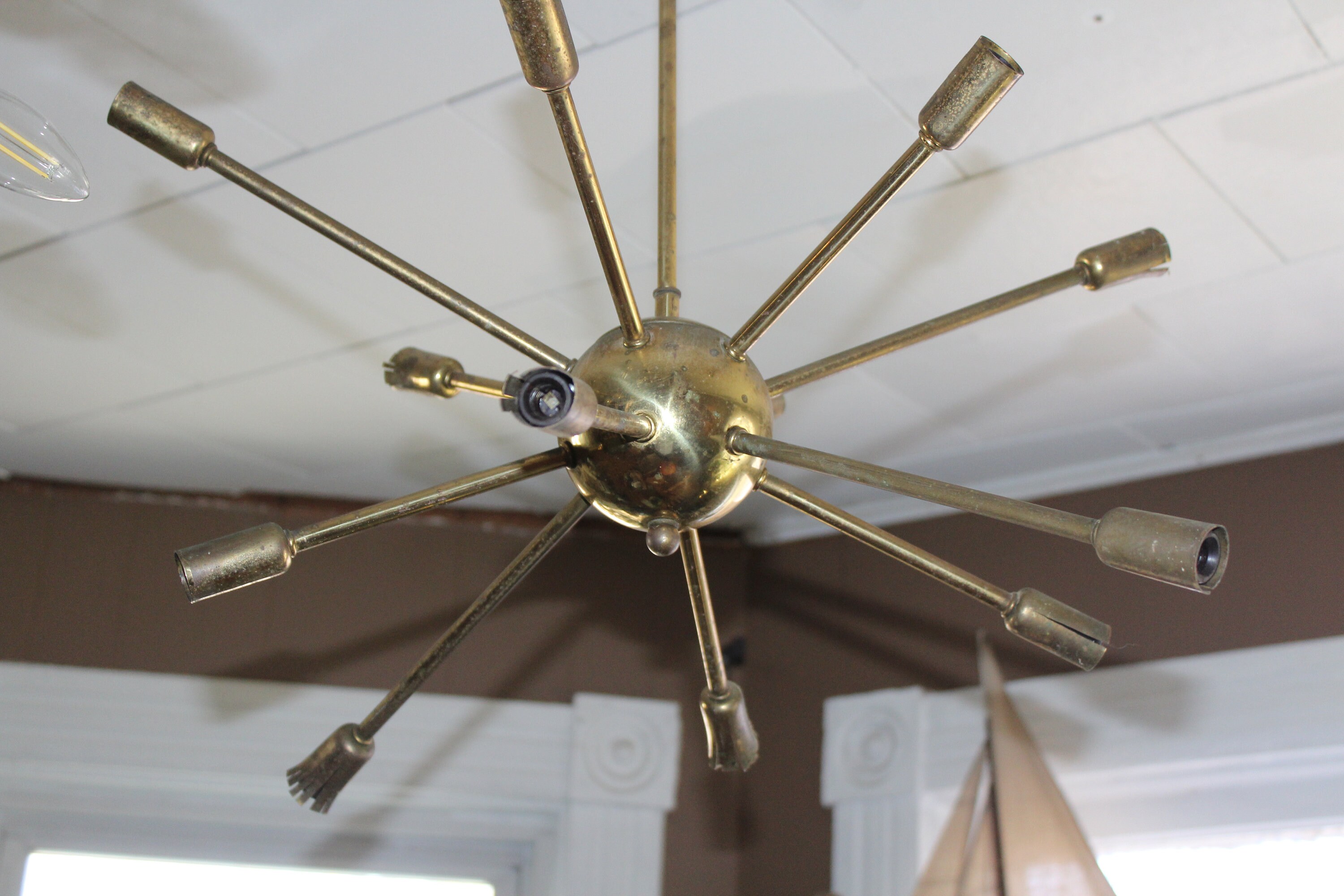 1950s Mid Century Modern Atomic Sputnik Ceiling Light Chandelier