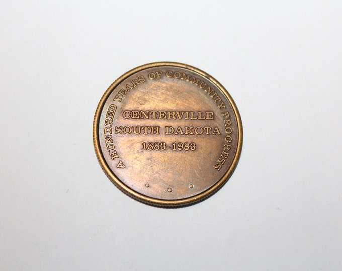 Vintage 1983 Centerville South Dakota Centennial Coin Token