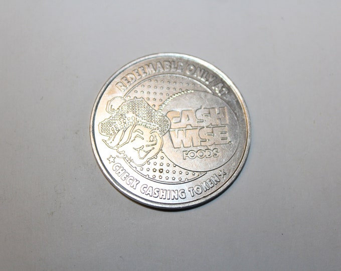 Vintage Cash Wise 5 Dollar Coupon Coin Token