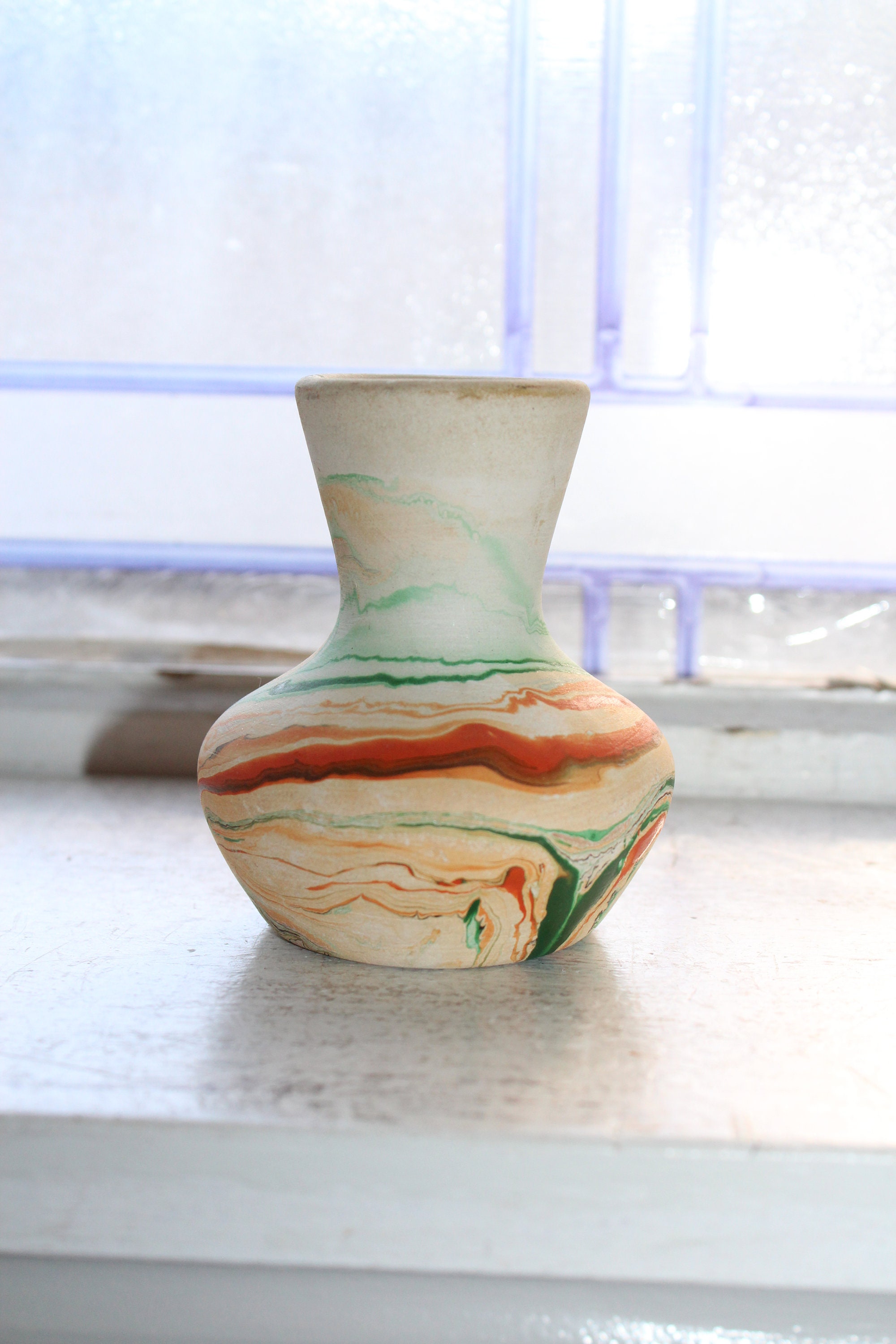 Vintage Nemadji Pottery Bud Vase