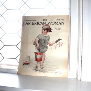American Woman Magazine July 1922 Antique Fashion and Advertising