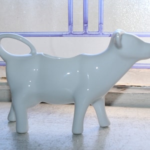 White Porcelain Figural Cow Creamer