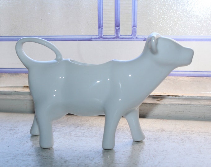 White Porcelain Figural Cow Creamer