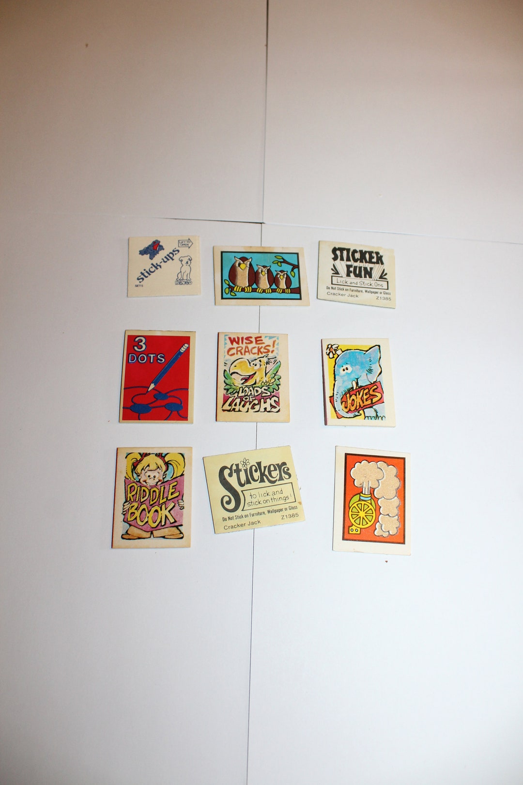 9 Vintage 1970s Cracker Jack Asst. Toy Premium Prizes Etsy