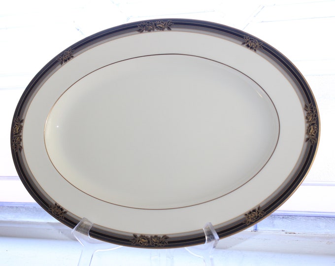 Noritake Spell Binder Oval Serving Platter Vintage Dinnerware