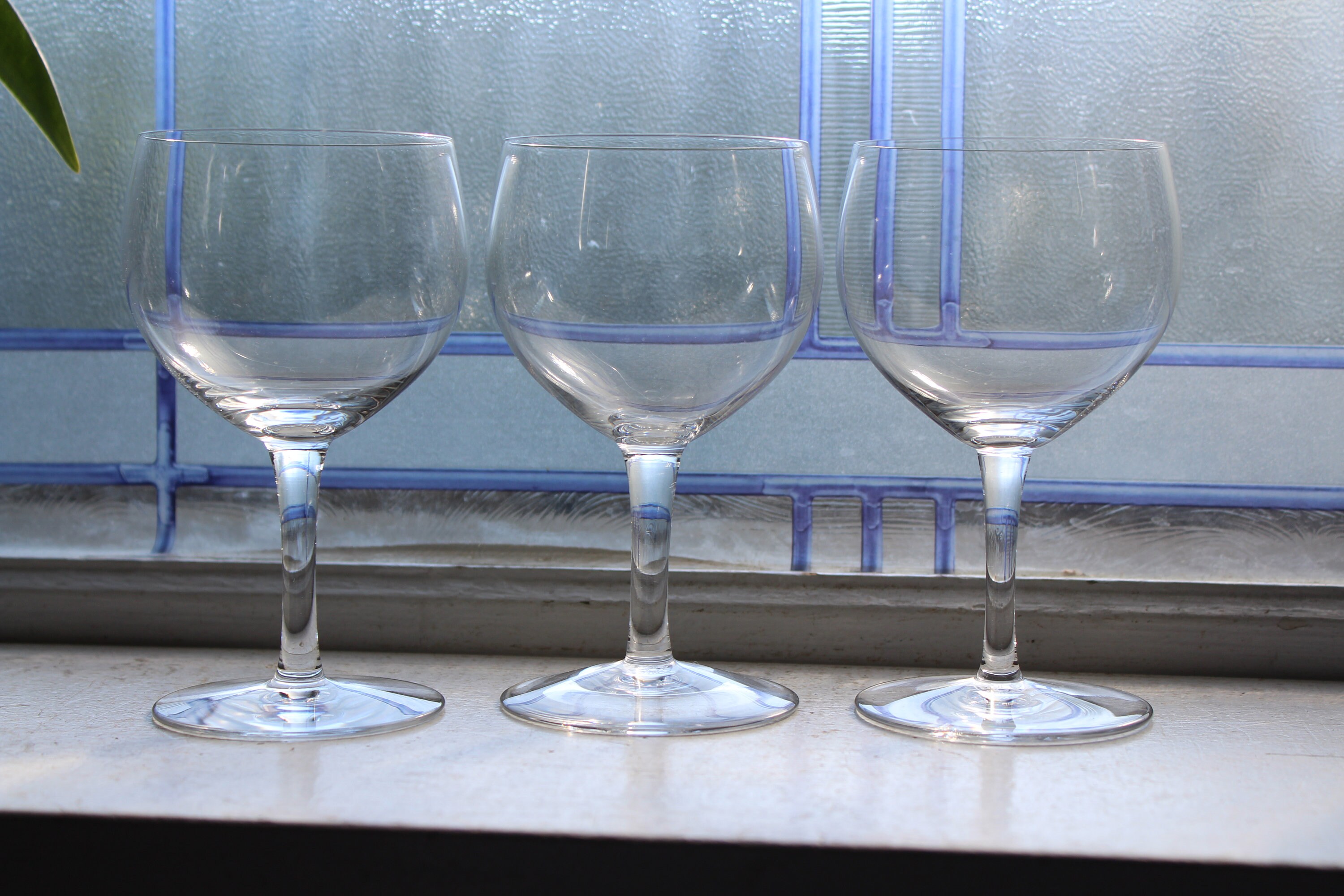 2 Baccarat Crystal Wine Glasses Stemware