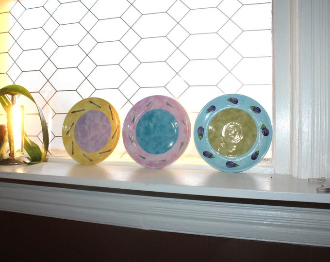 Bois d'Arc Tutti Frutti 3 Dessert Luncheon Plates Essex Collection