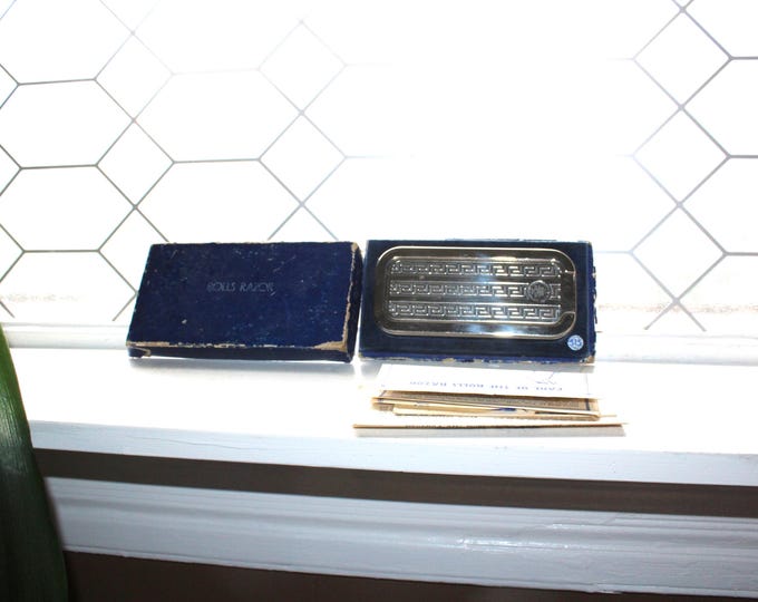 Antique Rolls Razor with Original Accessories Instructions Case and Box