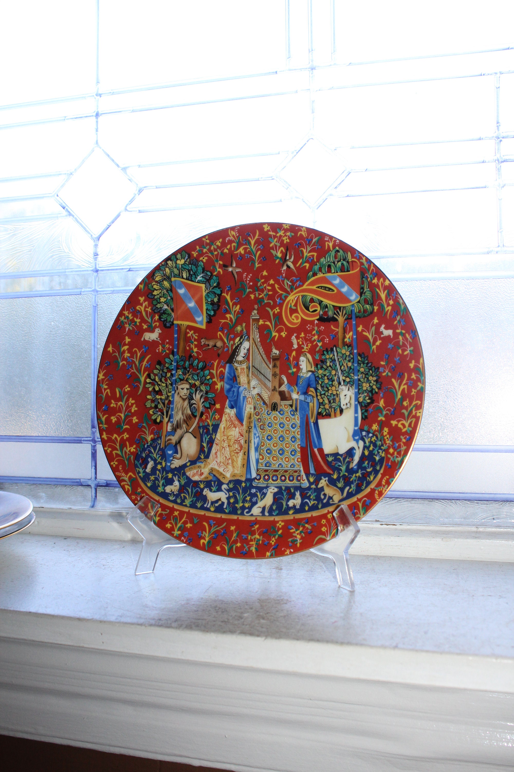 1979 Haviland Limoges Porcelain Plate La Dame a la Licorne