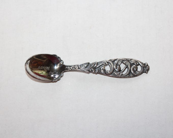 Vintage Askim Norway Souvenir Silverplate Spoon HS 60