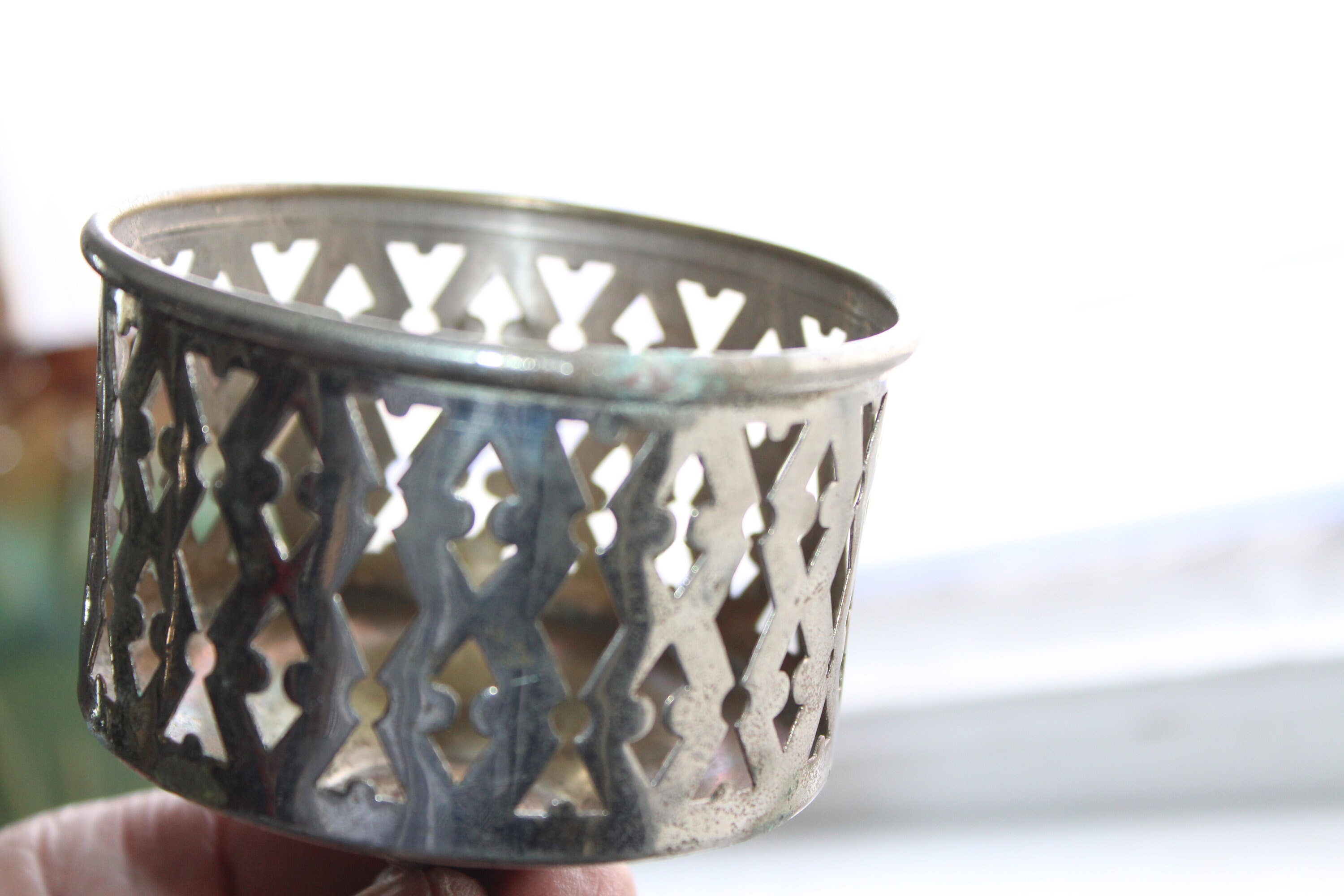 Antique Chrome Bathroom Cup Holder Wall Mount