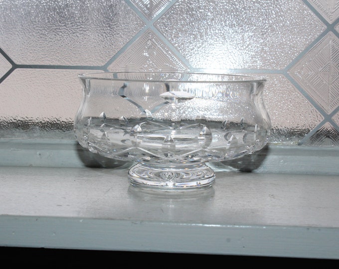 Vintage Waterford Crystal Lismore Footed Bowl 5 1/8"