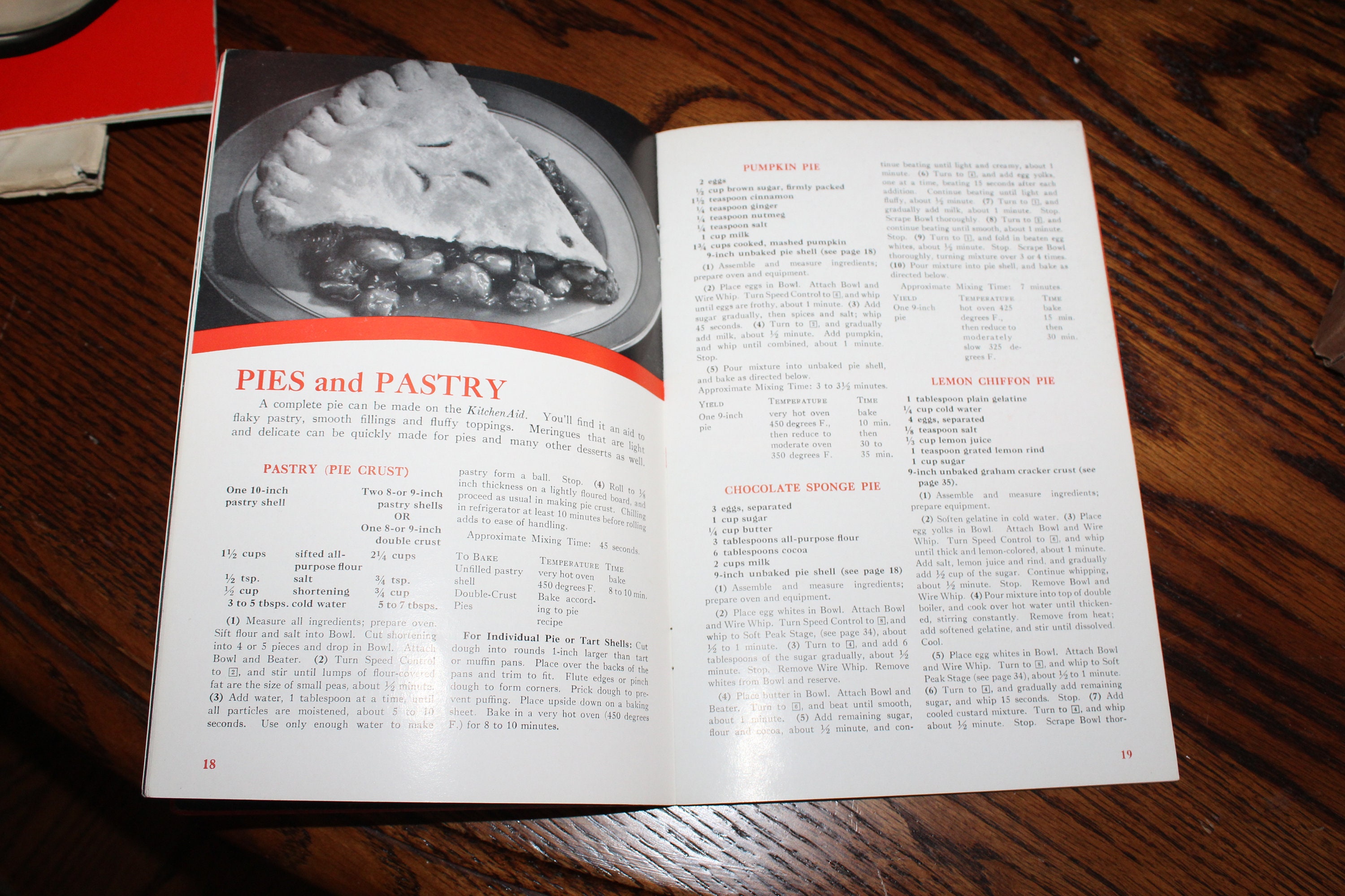 1940s Cookbook Kitchen Aid Mixer Cook Book and Instruction Manual