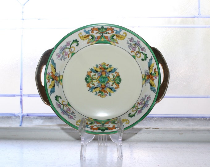 Vintage Noritake Bowl Hand Painted with Phoenix Birds