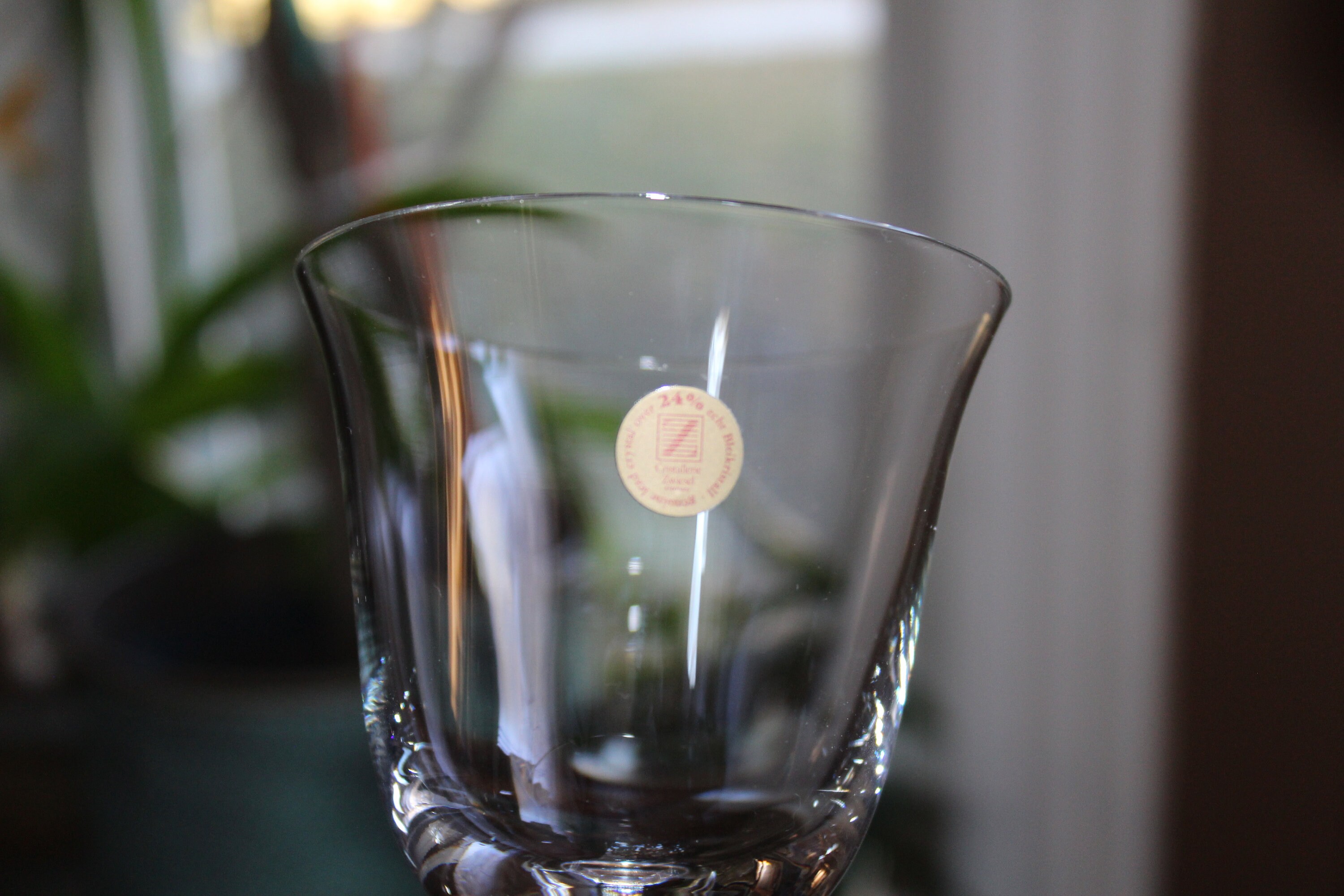 Zweisel Backstamp 8 Cristallerie Zweisel Wine Glasses Made in Germany