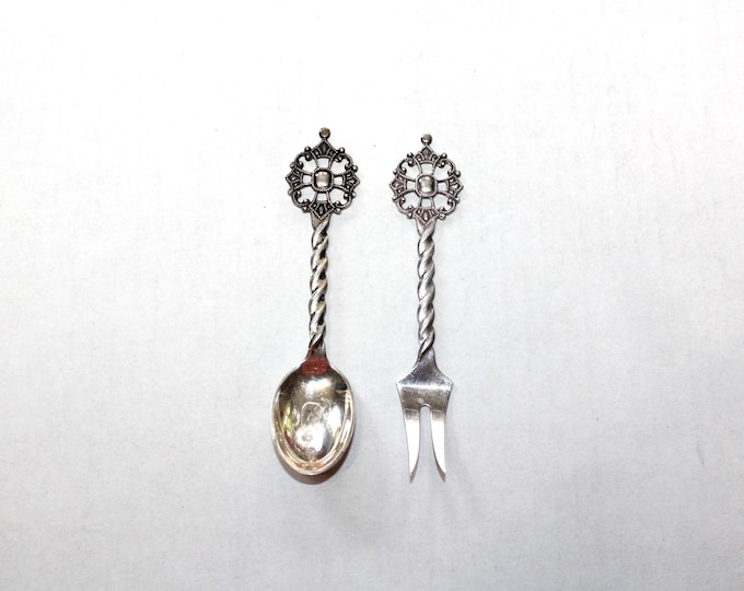 Vintage Silverplate Kings Cross Spoon and Fork Bergen Norway