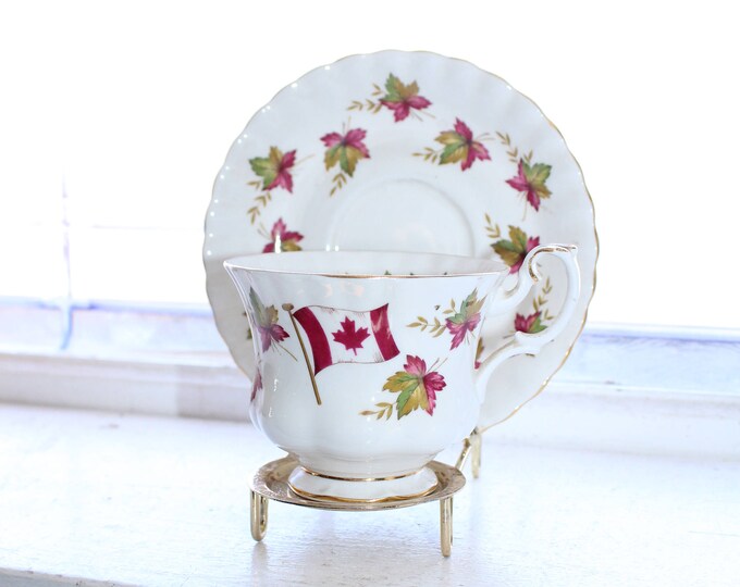 Vintage Royal Albert Canada Tea Cup and Saucer From Sea To Sea