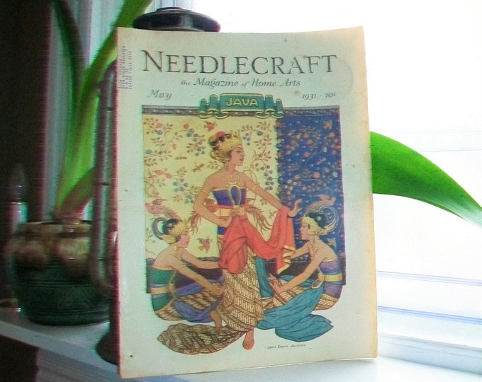 1931 Needlecraft Magazine of Home Arts May Issue Vintage 1930s Sewing