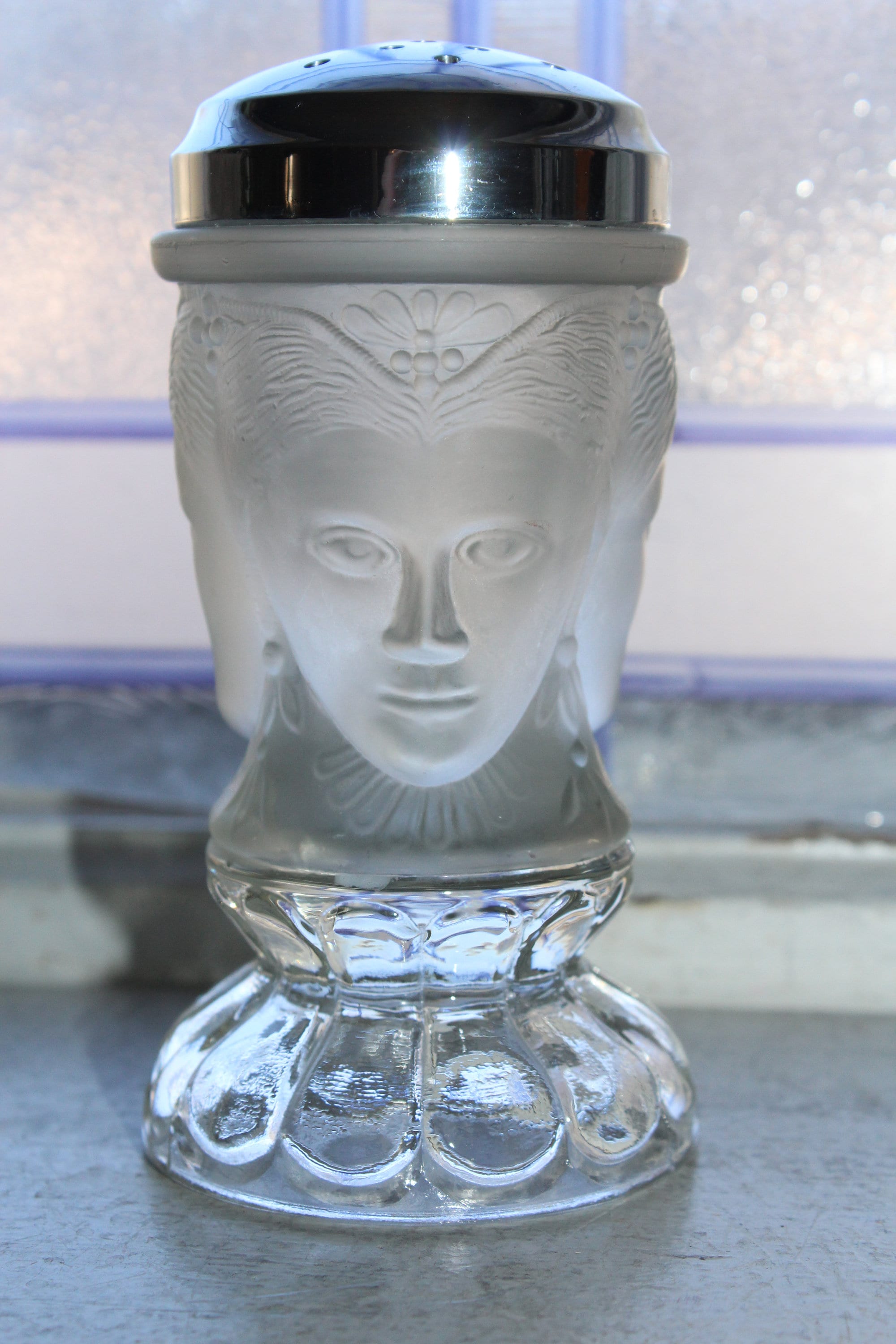 MMA Frosted Glass 3 Faces Muffineer Sugar Shaker Duncan Miller